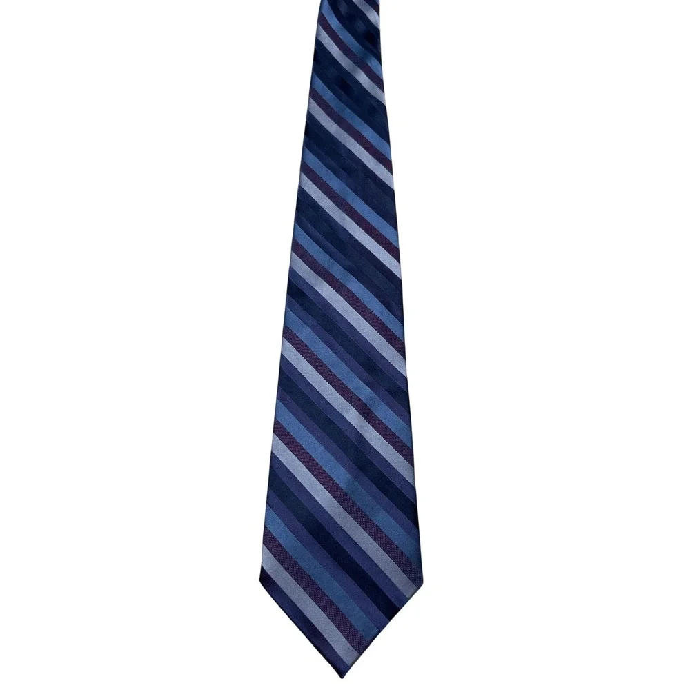 Paul Dione Mens Silk Striped Classic Necktie 61
